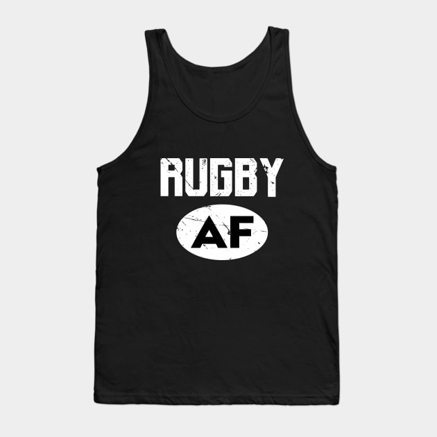 Rugby AF Fan Tank Top by atomguy